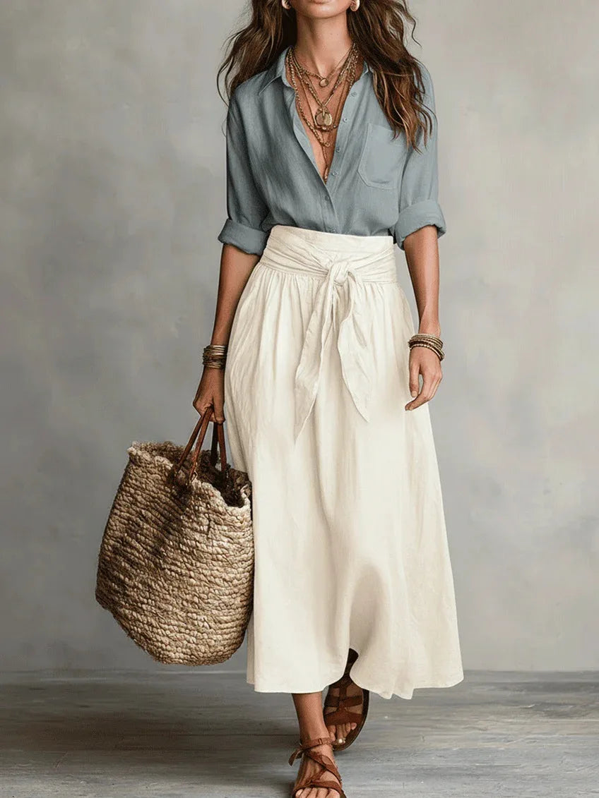 Conjunto de falda y camisa PALERMO