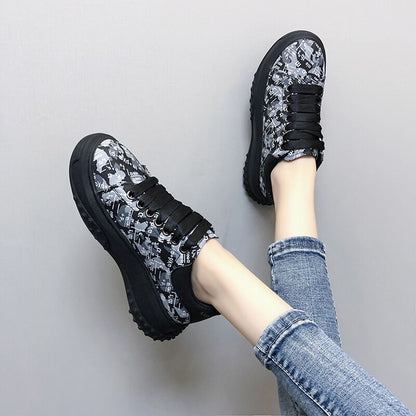 Women Sneakers Brand Design New White Shoes Woman  Trend Casual Sneakers Women Fashion Wedges Platform Vulcanized Shoes