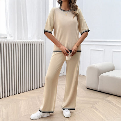 Women's Spring/Summer Leisure Style Sweater and Pant Set