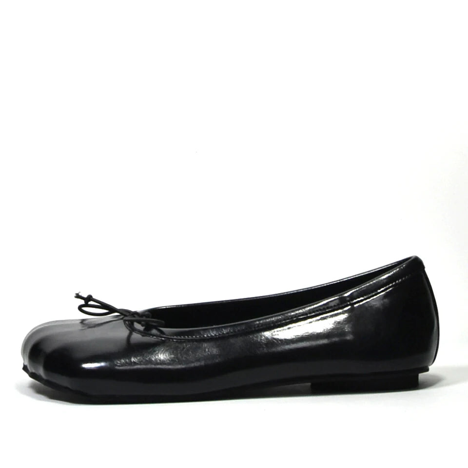 Five Fingers Round Toe Woman Loafers Black Silver Slip On Chic Eegant Flat Shoes Female Free Shipping Boat Shoes