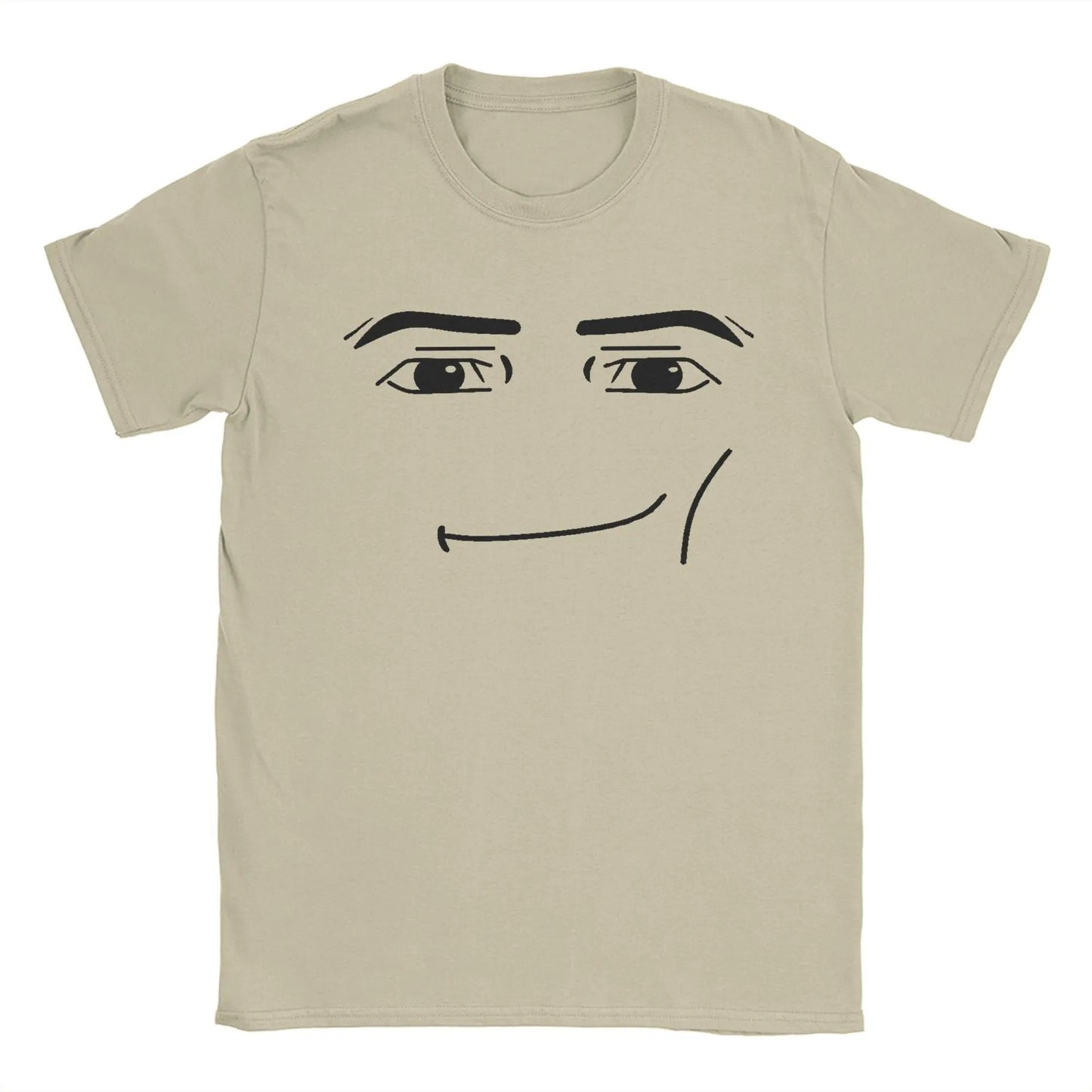 Anime Robot Robloxs Face T-Shirts Women Fun Tees Crew Neck S