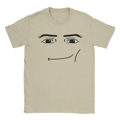 Anime Robot Robloxs Face T-Shirts Women Fun Tees Crew Neck S