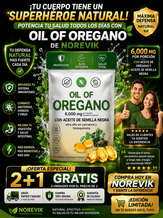 Cápsulas de aceite de orégano (60 capsulas)