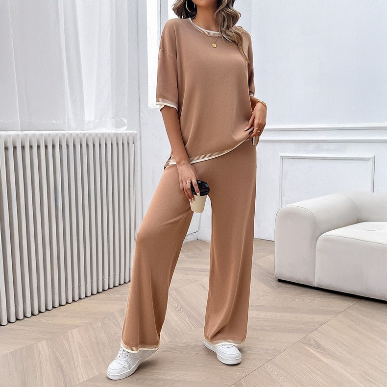 Women's Spring/Summer Leisure Style Sweater and Pant Set