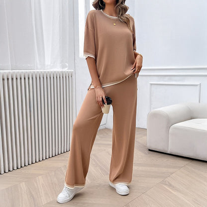 Women's Spring/Summer Leisure Style Sweater and Pant Set