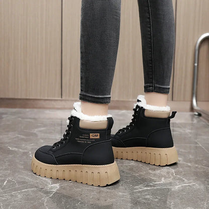 Winter Boots for Women Padded Shoes Fashion Designer Keep Warm Plus Plush Snow Boot Woman Fur Sneakers Skateboard Shoes Footwear