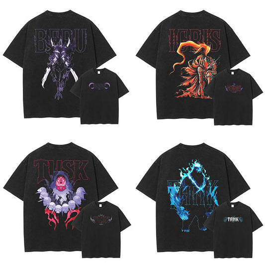 Camiseta Oversize Solo Leveling Sung Jin Woo