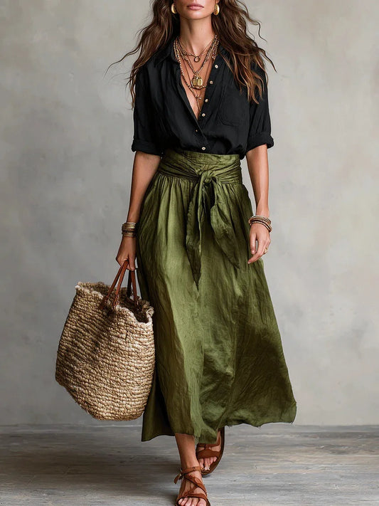 Conjunto de falda y camisa PALERMO