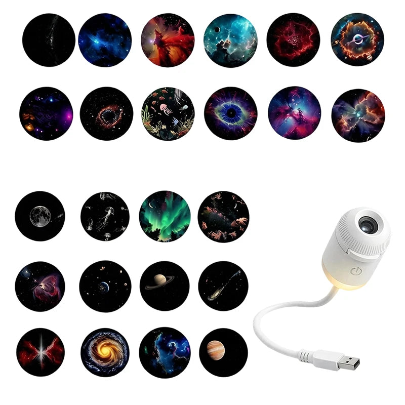 Proyector Galaxia LED 2 en 1 con Luz Nocturna
