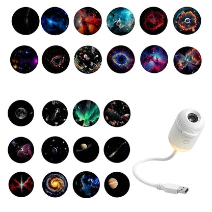 Proyector Galaxia LED 2 en 1 con Luz Nocturna