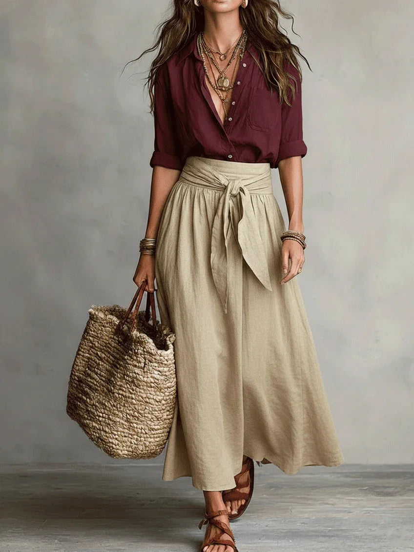 Conjunto de falda y camisa PALERMO