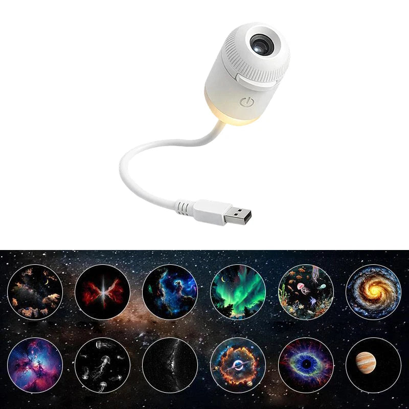 Proyector Galaxia LED 2 en 1 con Luz Nocturna