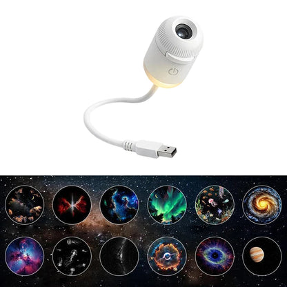 Proyector Galaxia LED 2 en 1 con Luz Nocturna