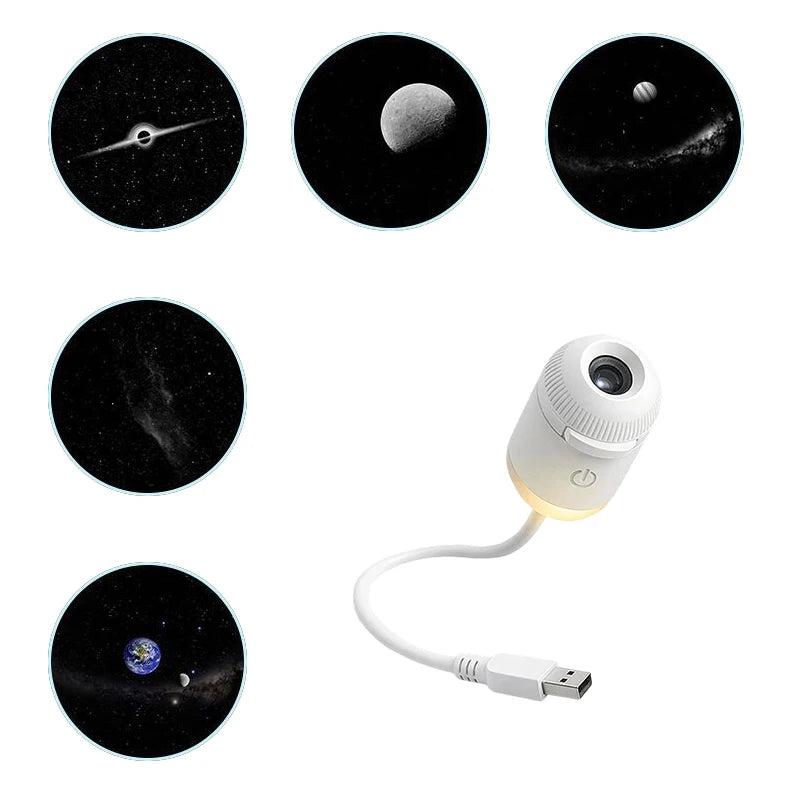 Proyector Galaxia LED 2 en 1 con Luz Nocturna