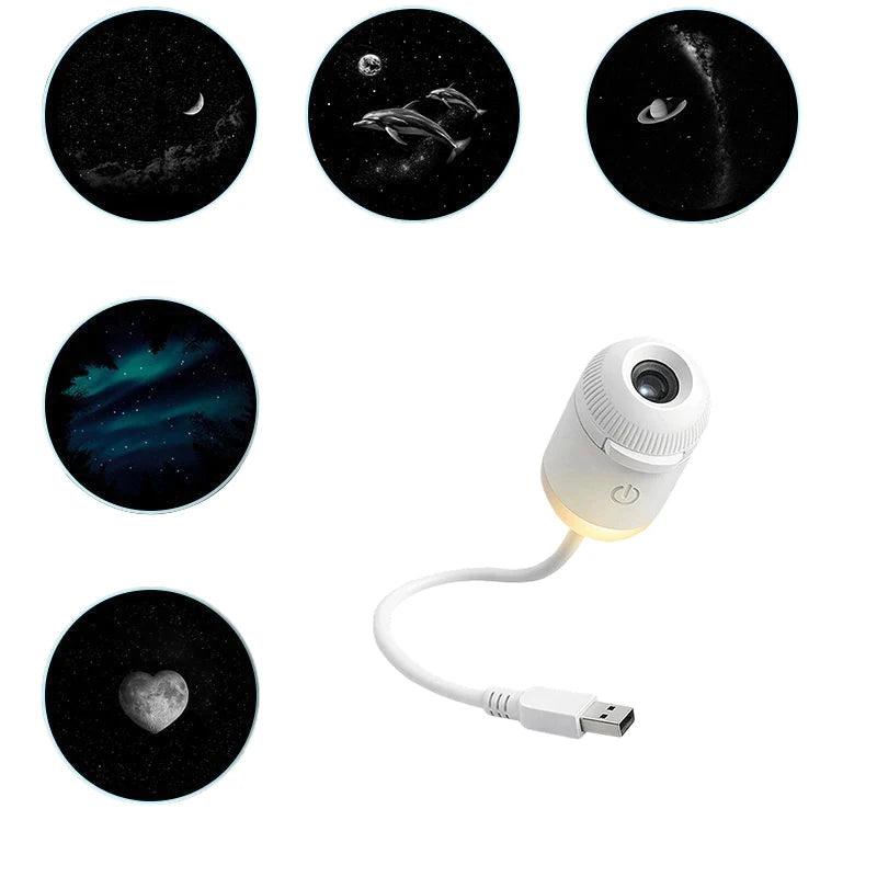 Proyector Galaxia LED 2 en 1 con Luz Nocturna