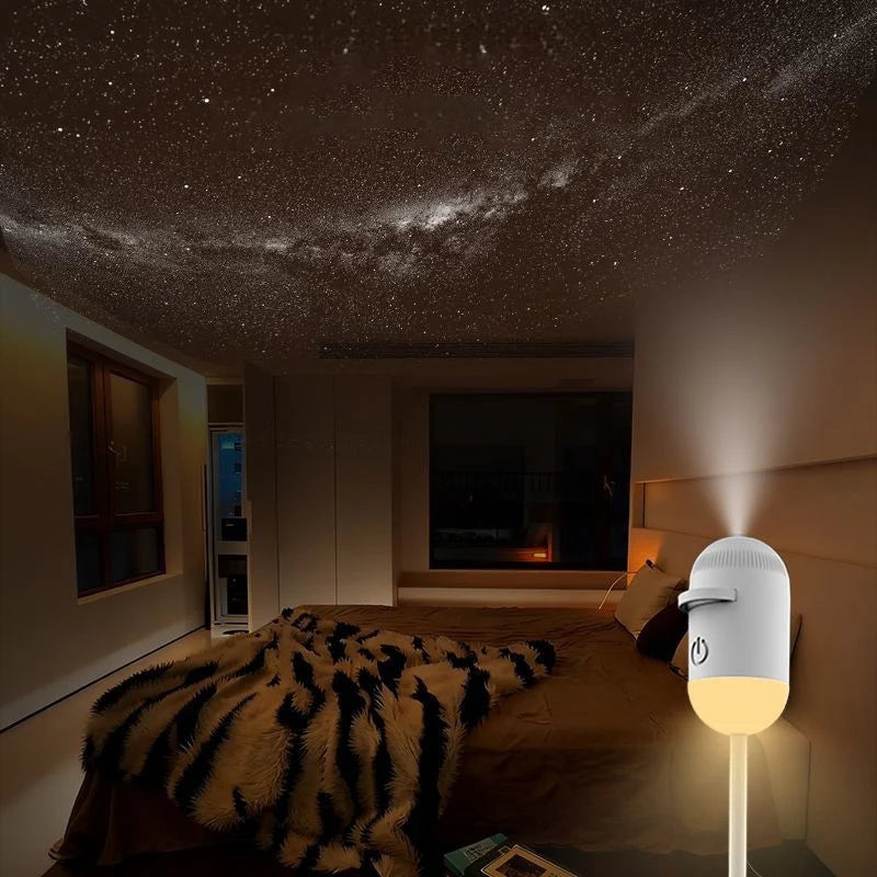 Proyector Galaxia LED 2 en 1 con Luz Nocturna