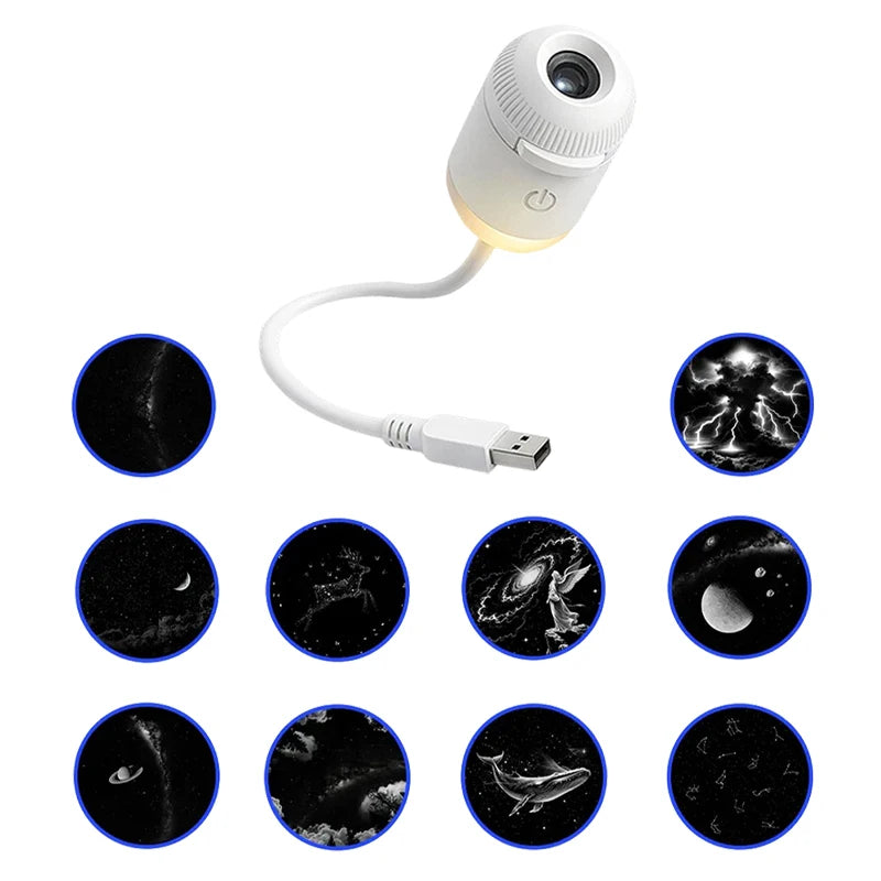 Proyector Galaxia LED 2 en 1 con Luz Nocturna