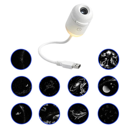 Proyector Galaxia LED 2 en 1 con Luz Nocturna