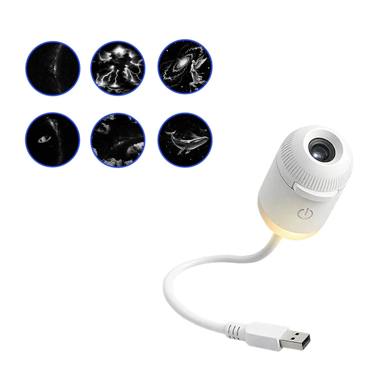 Proyector Galaxia LED 2 en 1 con Luz Nocturna